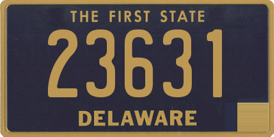 DE license plate 23631