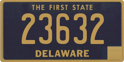 DE license plate 23632