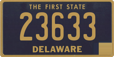 DE license plate 23633