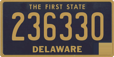 DE license plate 236330