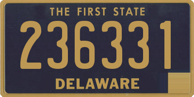 DE license plate 236331