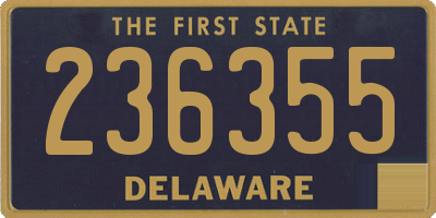 DE license plate 236355