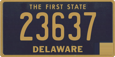 DE license plate 23637