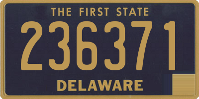 DE license plate 236371