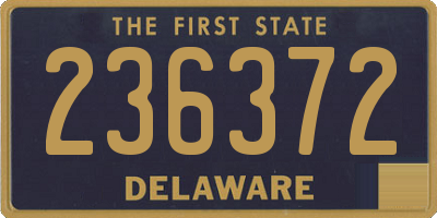 DE license plate 236372