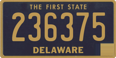 DE license plate 236375