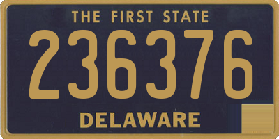 DE license plate 236376