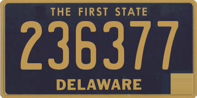 DE license plate 236377