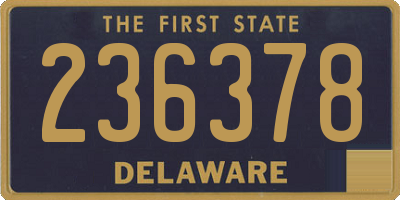 DE license plate 236378