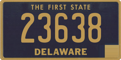 DE license plate 23638