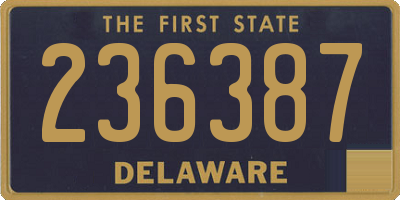 DE license plate 236387