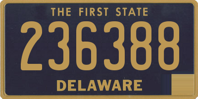 DE license plate 236388