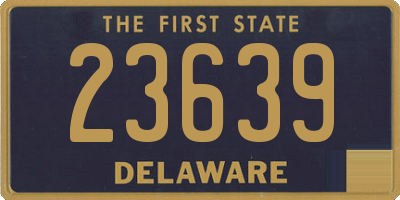 DE license plate 23639