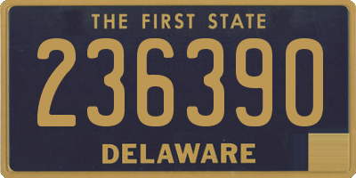 DE license plate 236390