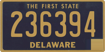 DE license plate 236394
