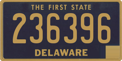 DE license plate 236396