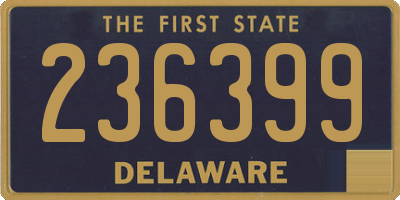 DE license plate 236399