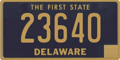 DE license plate 23640