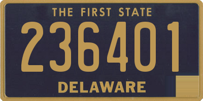 DE license plate 236401