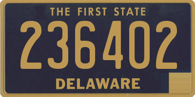 DE license plate 236402