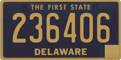 DE license plate 236406