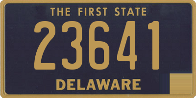 DE license plate 23641