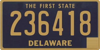 DE license plate 236418