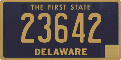 DE license plate 23642