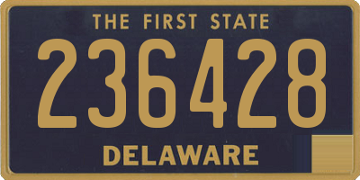 DE license plate 236428