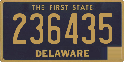 DE license plate 236435