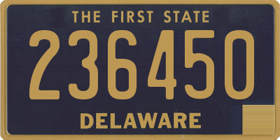 DE license plate 236450