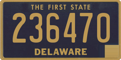 DE license plate 236470