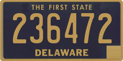 DE license plate 236472