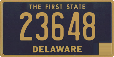 DE license plate 23648