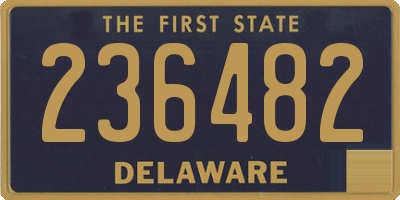 DE license plate 236482