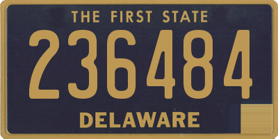 DE license plate 236484