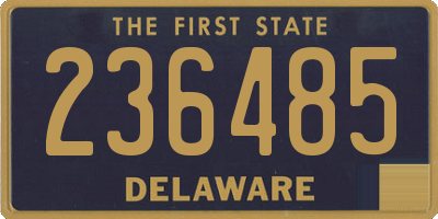 DE license plate 236485