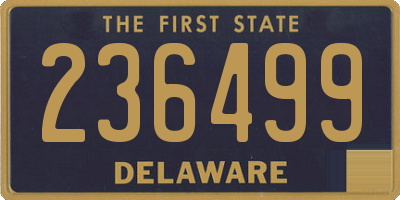 DE license plate 236499