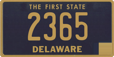 DE license plate 2365