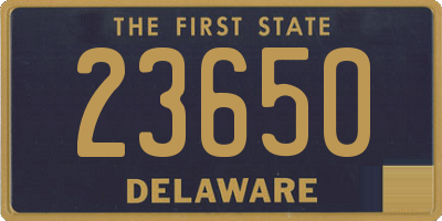 DE license plate 23650