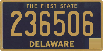 DE license plate 236506