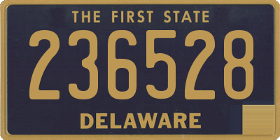DE license plate 236528