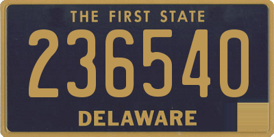 DE license plate 236540
