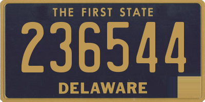 DE license plate 236544