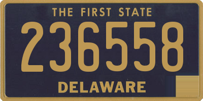 DE license plate 236558