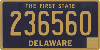 DE license plate 236560