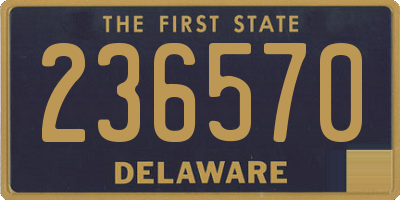 DE license plate 236570
