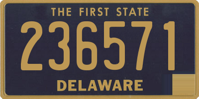 DE license plate 236571