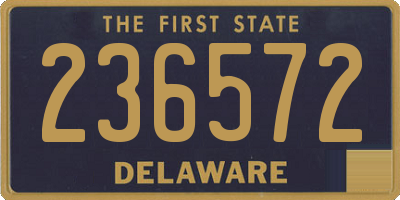 DE license plate 236572