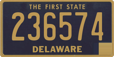 DE license plate 236574